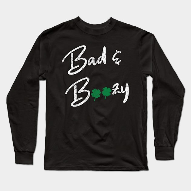 Bad and Boozy Long Sleeve T-Shirt by KawaiiAttack